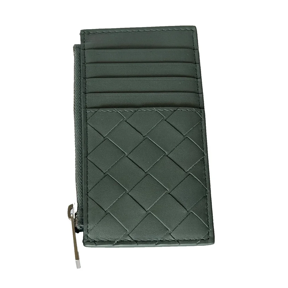 Bottega Veneta Men's Intrecciato Leather Card Case Slate 691379 Italy NIB $520